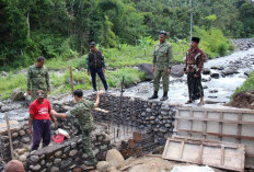 TNI dan Warga Bangun Jembatan Perintis Garuda di Jember, Hubungkan Akses yang Putus 7 Tahun