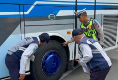 Satlantas Polres Mojokerto Kota Gelar Ramp Check Angkutan Umum Jelang Lebaran