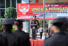 Kapolres Gresik Pimpin Upacara Hari Lahir Pancasila, Ajak Personel Bumikan Nilai Kebangsaan