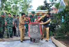 Peletakan Batu Pertama Pra TMMD Ke-129 di Lumajang, Tanda Dimulainya Pembangunan Desa Ledoktempuro