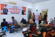 Bakti Kesehatan, Polres Ngawi Gelar Donor Darah Hari Bhayangkara ke 80 