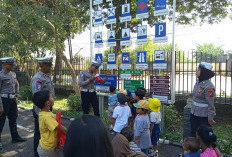 Satlantas Polres Kediri Kota Tanamkan Budaya Tertib Berlalu Lintas Sejak Dini