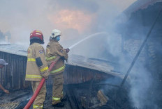 Tiga Gudang Garam dan Kayu di Jalan Jawar Pakal Surabaya Hangus Terbakar