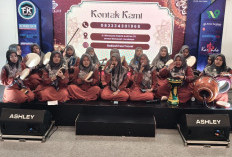 Hadrah An-Nisa’ Pacar Kembang Gemakan Salawat dan Syiar Islam, Pukau Pengunjung Haji Umrah Expo 2026 TP I