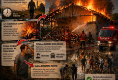 Gudang Kelapa di Dukun Gresik Terbakar saat Ditinggal Salat Magrib