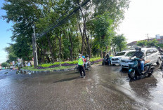 Hujan Dua Hari Beruntun, Polsek Tandes Pastikan Jalur Karangpoh Tetap Lancar