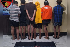 6 Remaja Bersenjata Tajam Diringkus Usai Begal Motor di Bulak Surabaya