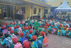 Polsek Waru Terima Kunjungan SDN Waru 2, Kenalkan Dunia Kepolisian Sejak Dini