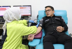 HUT Ke-75 Humas Polri, Polresta Malang Kota Kumpulkan 67 Kantong Darah