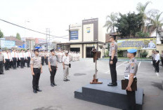 Wakapolres Kediri Kota Pimpin Apel Pagi Tekankan Kesiapsiagaan dan Disiplin Personel