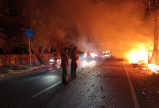 Warung Legen di Depan Makam Mantup Lamongan Ludes Dilalap Si Jago Merah