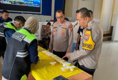 Puluhan Personel Polres Nganjuk Jalani Tes Urin Mendadak