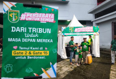 Kampanye One Man One Mask Digelar saat Persebaya Lawan PSS Sleman
