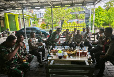 Sinergitas Tanpa Batas, Kapolsek Kompol Imam Solikin Gelar Silaturahmi ke Koramil Lakarsantri