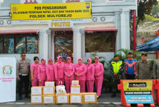 Suntik Semangat di Garis Depan, Bhayangkari Ranting Mulyorejo Kunjungi Pos Pam Nataru 2026