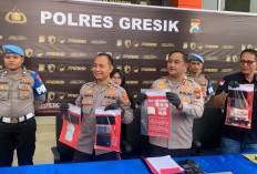 Polres Gresik Ringkus Sindikat Narkoba Lintas Kota, 4 Tersangka dan 68 Gram Sabu-sabu Diamankan