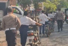 Operasi Knalpot Brong di Bulan Suro, Polisi Ngawi Amankan Puluhan Sepeda Motor di Widodaren 