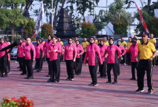 Semarak HUT Ke-81 RI, Polres Gresik Gelar Olahraga Bersama dan Lomba Tradisional