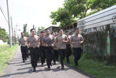 Polres Kediri Kota Gelar Olahraga Pagi Tekan Overweight Personel