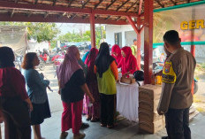 Stabilkan Harga Pangan, Polsek Wiyung Pantau Gerakan Pangan Murah di Balas Klumprik
