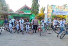 Cegah Pelajar Bawa Motor, Polres Ngawi Galakkan Gowes Go To School
