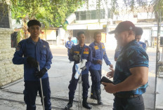 Ular Piton Muncul di Atap Sekolah, Siswa SMPN 4 Gresik Heboh