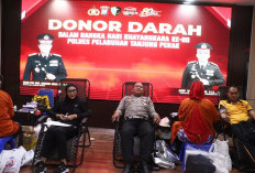 Polres Pelabuhan Tanjung Perak Gelar Donor Darah Sambut Hari Bhayangkara Ke-80