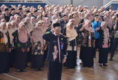Dindikpora Magetan Satukan Persepsi Ribuan Kepala Sekolah Lewat Apel Akbar