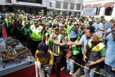 HUT Ke-71 Lalu Lintas, Polrestabes Surabaya Ajak Ojol Jaga Jatim dan Suroboyo Wani Tertib