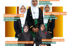 Tiga Srikandi MI Bahrul Ulum Blawi Lamongan Siap Guncang OMI Jawa Timur