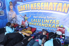 Hari Lalu Lintas Bhayangkara Ke-71 di Situbondo Diisi Donor Darah dan Bakti Sosial