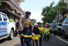 Polantas Sidoarjo Kenalkan Profesi Polri Sejak Dini