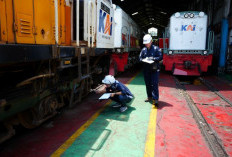 Jelang Angkutan Lebaran 2026, 587 Sarana Kereta Lolos Uji Ramp Check di Surabaya