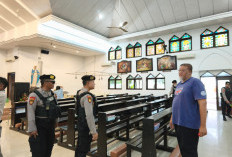 Polres Nganjuk Sterilisasi Gereja, K9 dan Metal Detector Diterjunkan