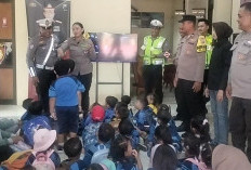 Ciptakan Generasi Tertib Lalu Lintas, Polsek Wiyung Sambut Kunjungan Ceria PAUD Mutiara Bunda