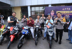 Polres Bojonegoro Kembalikan Tiga Motor Korban Curanmor Secara Gratis