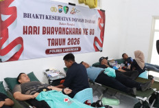Hari Bhayangkara Ke-80 Tahun, Polres Lamongan Kumpulkan 84 Kantong Darah