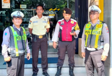 Antisipasi Kriminalitas, Polsek Mulyorejo Intensifkan Patroli Objek Vital di Bank Mandiri