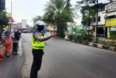 Satlantas Tanjung Perak Surabaya Tindak Pelanggar Rambu Jam Larangan