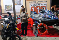 Satpolairud Polres Lamongan Ikut Meriahkan Pameran Tempo Doeloe HJL ke-457