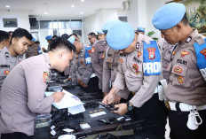 Polres Gresik Gelar Pengecekan Senjata Api Dinas, Pastikan Personel Tertib Administrasi