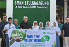 BPJS Ketenagakerjaan Tulungagung Wujudkan Semangat Go Green melalui Program Employee Volunteering