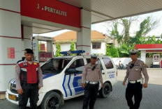  Patroli Kota Presisi Polsek Lakarsantri Pastikan Stok BBM SPBU di Surabaya Aman