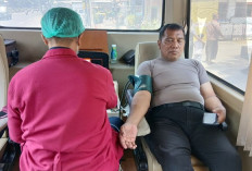 HUT Ke-75 Humas Polri, Polres Pasuruan dan Insan Media Kompak Donorkan 11 Kantong Darah