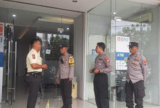 Cegah Kriminalitas di Objek Vital, Personel Polsek Rungkut Intensifkan Patroli Perbankan