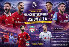 Jadwal Liga Inggris Pekan ke-30: Manchester United vs Aston Villa Panaskan Persaingan Tiga Besar
