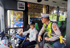Jelang Nataru 2026, Satlantas Polres Gresik dan Dishub Gelar Rampcheck Ketat di Terminal Bunder