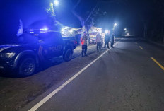 Antisipasi Kejahatan Jalanan, Polsek Jatiroto Gelar Patroli Blue Light