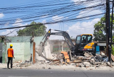 29 Stand Ruko di Darmo Indah Dibongkar, Rokok Ilegal Ditemukan di Salah Satu Bangunan