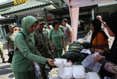 Bazar HUT Ke-81 TNI di Makodim 0821 Hadirkan Sembako Murah dan Promosi UMKM Lumajang